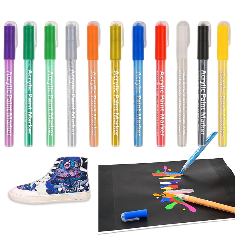 White non Toxic Body Marker Pen paint Marker Pen For Metal paint Marker Pen For Shoes