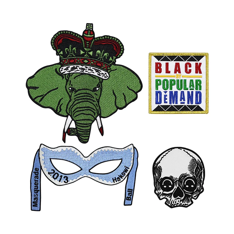 Custom LOGO Embroidery 3D Puff Brand Name Letter Custom Embroidered Patch Number Iron On Embroidery Patches