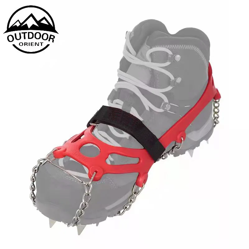 manufacturer for Anti Slip Snow ice hiking crampons Climbing Ice Grips Stainless Steel Spikes Shoes Safe Protect hiking Crampons
