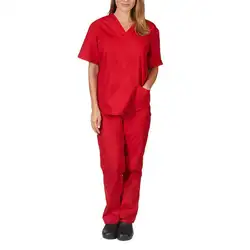 Wholesale scrub uniform sets medical uniform hospital surgical wear nursing scrubs uniforms sets quick dry unisex