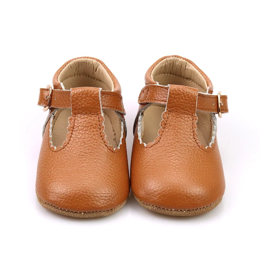 Smile Baby Soft Suede Leather  Girl Mary Jane Princess Genuine Leather 100%   Cow Leather Newborn Baby Shoes