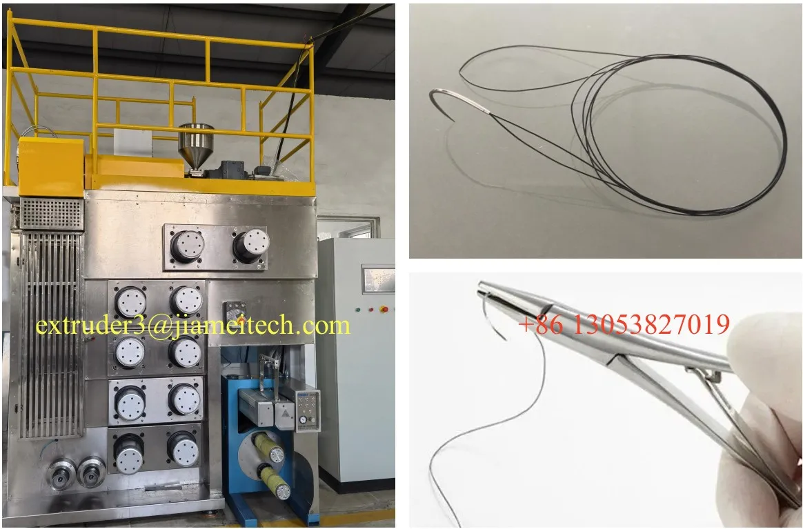 Polyglycolic acid PGA suture yarn spinning making line/ extrusion production equipment