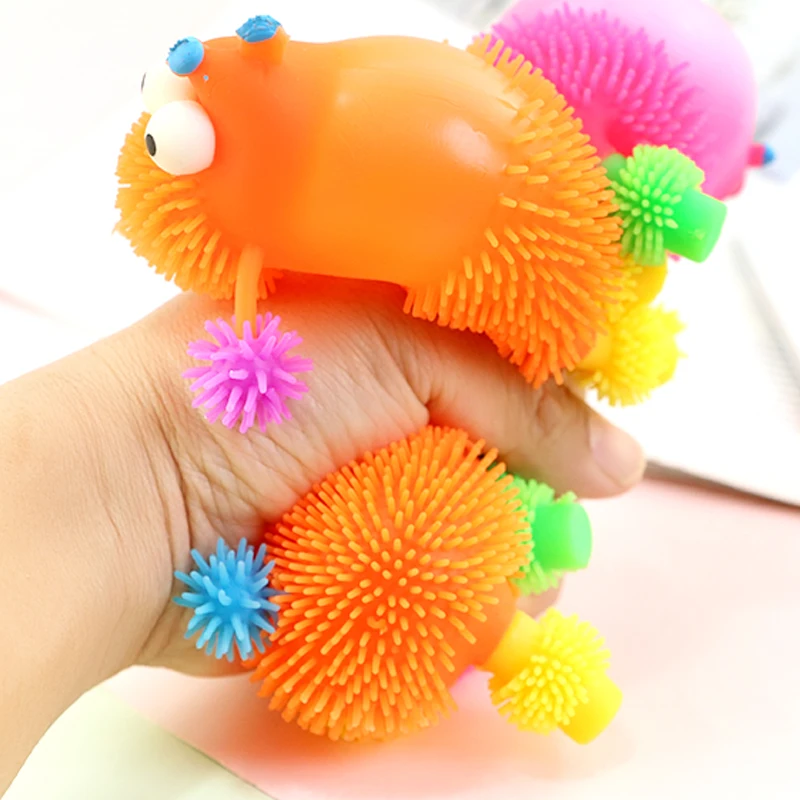 Hot selling Shark Pig Rabbit Big eyes TPR puffer ball cute animal toys stress relief Squeeze Ball for Kids and Adults