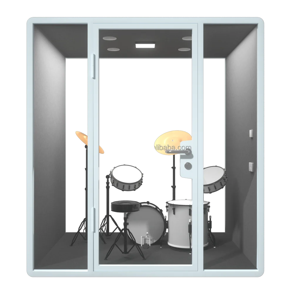 Professional soundproof audio booth portable for music education room for recording