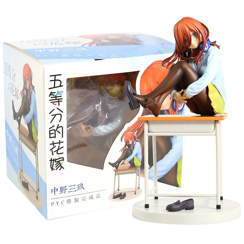 19CM The Quintessential Quintuplets Bride Nakano Miku 1/8 Scale Anime Figure PVC Collection Model Action Figures Toy
