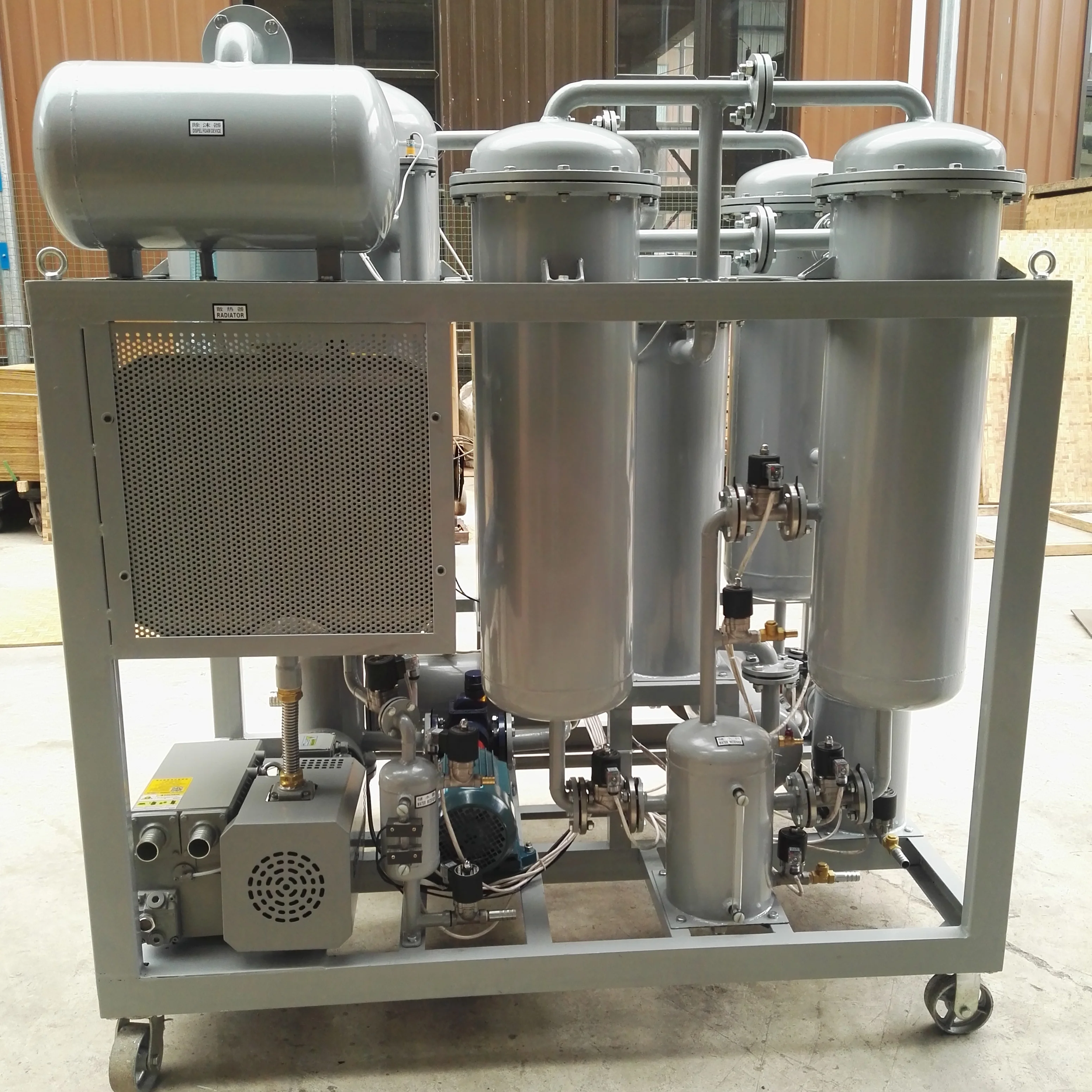 High Viscosity Gear oil Purifier Turbine Oil Coalescing Separating Filter Purification Machine