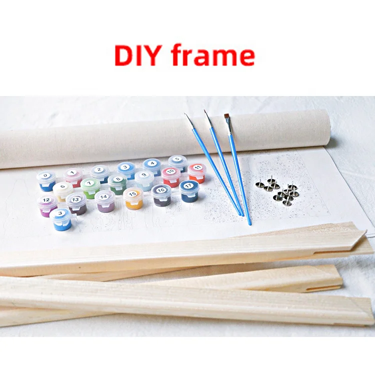 Sexy Women Near the Window DIY Painting by Numbers Canvas Oil Painting Kit for Kids & Adults Drop Shipping