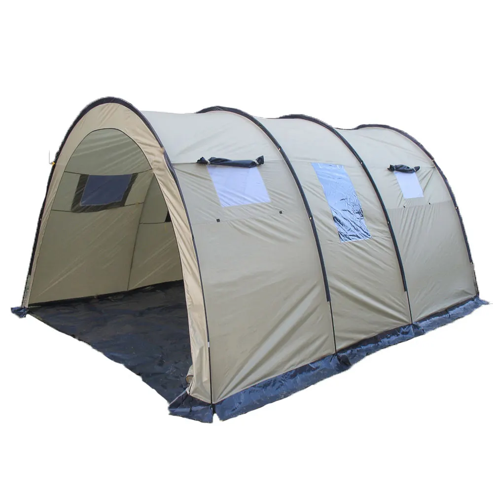 Wholesale 6 Person 3 Rooms 1500mm PU Folding Large Professional family tent for outdoor activities