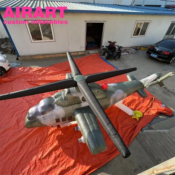 Simulation model inflatable aircraft, cheap inflatable aircraft helicopter