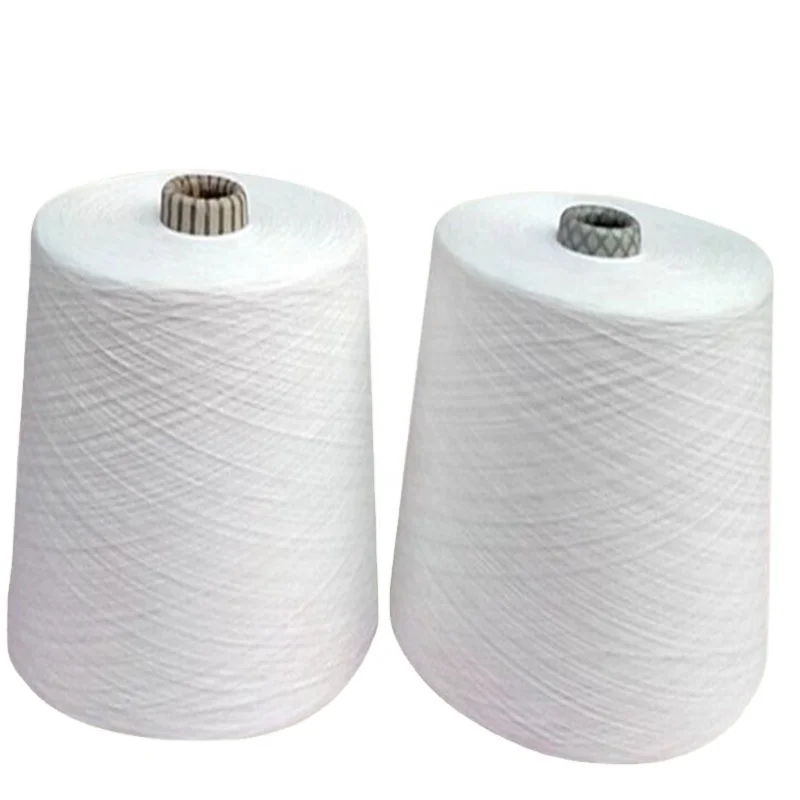 Wholesale recycled polyester yarn OE ring spun Ne30 Ne40 Ne50 close virgin yarn