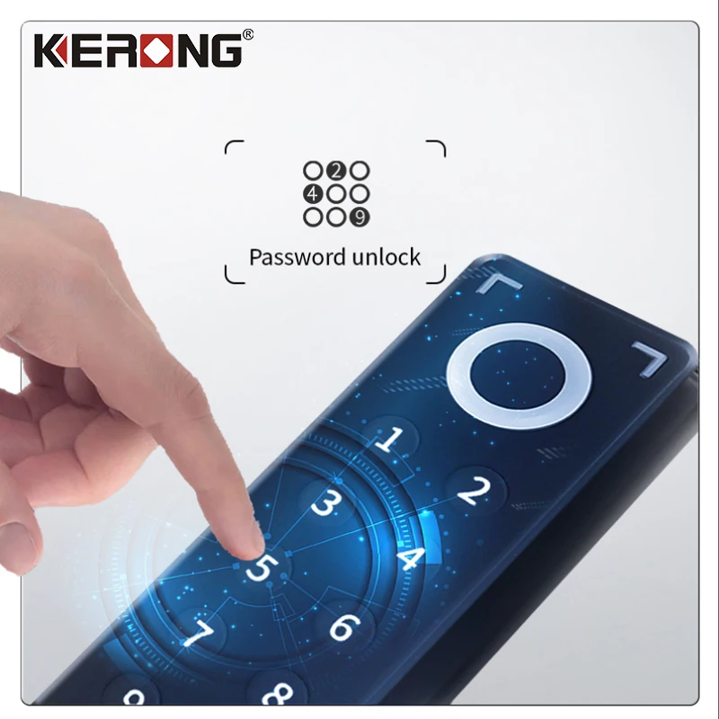 KERONG Digital Gym Locker Cabinet Lock File Cabin Intelligent Electronic Fingerprint Lock