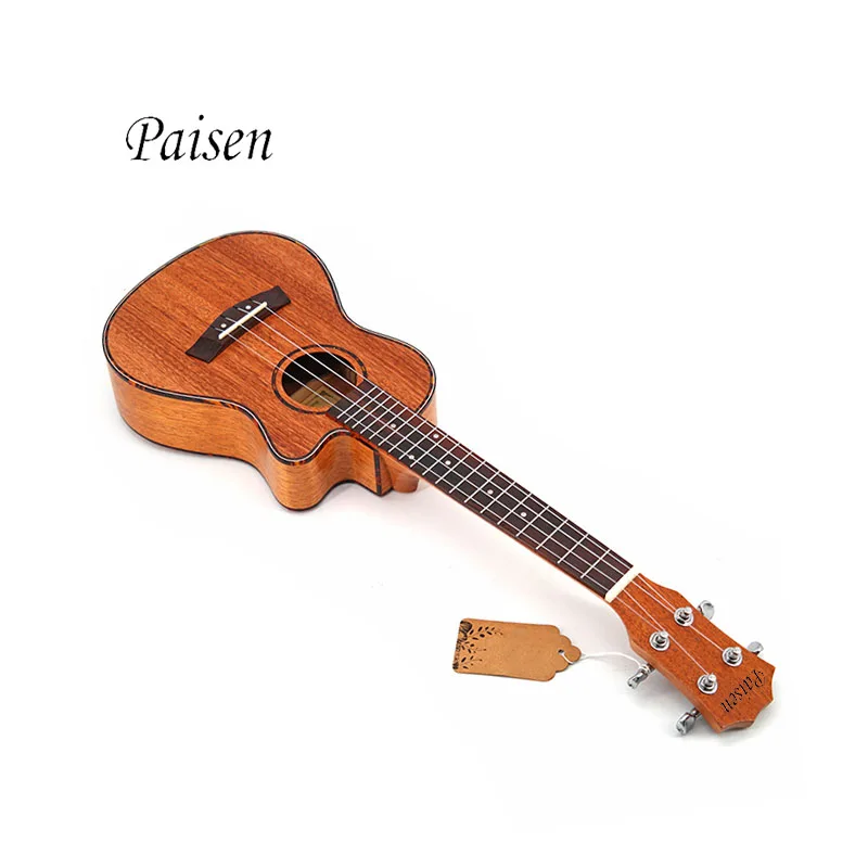 Paisen ukelele концертная гитара гавайская 23 дюйма деревянная дешевая Гавайская из красного дерева