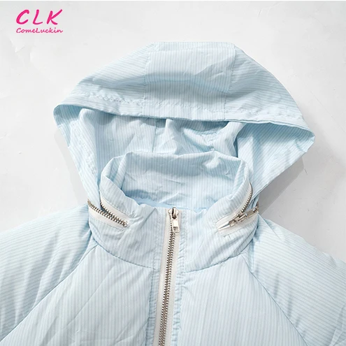 Custom Logo High Quality Winter Multi-Colored Sexy Cropped Hooded Cotton Jacket European Size Bread Jacket Zipper