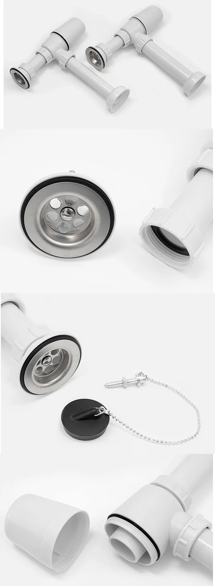 pvc p-trap plastic Bottle Trap for basin High quality with factory