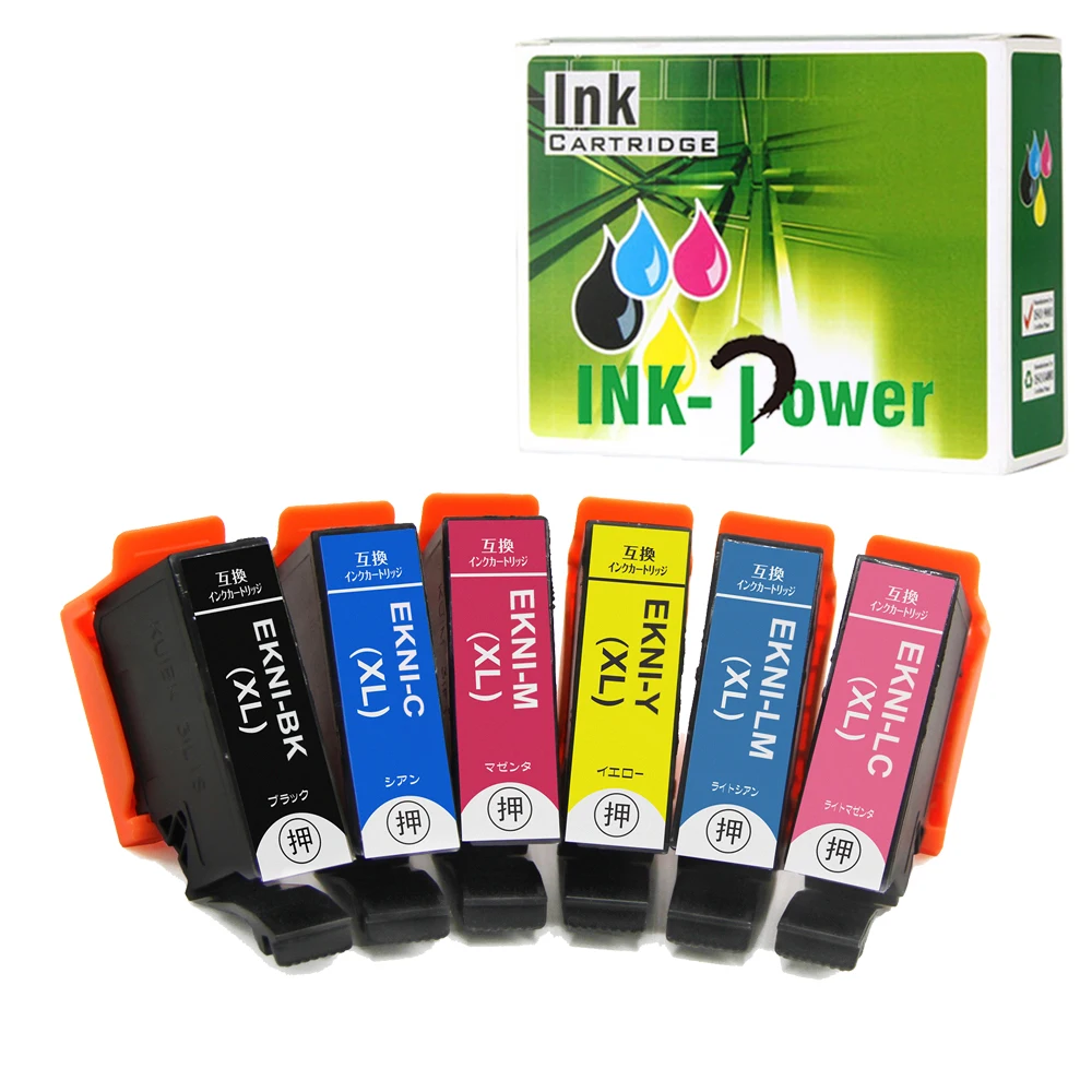 INK-POWER KNI KNI-6CL KNI-6CL-L KNI6CL KNI6CLL Premium Color Compatible Inkjet Ink Cartridge for Epson EP-887AW AB AP Printer