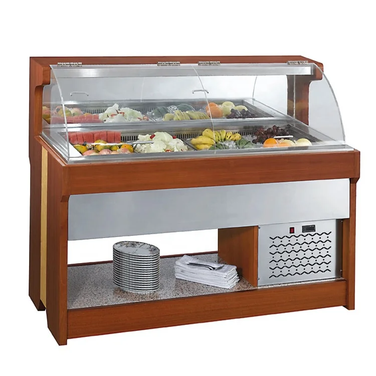 Table Top Food Refrigerated Display For Salad Or Cold Food
