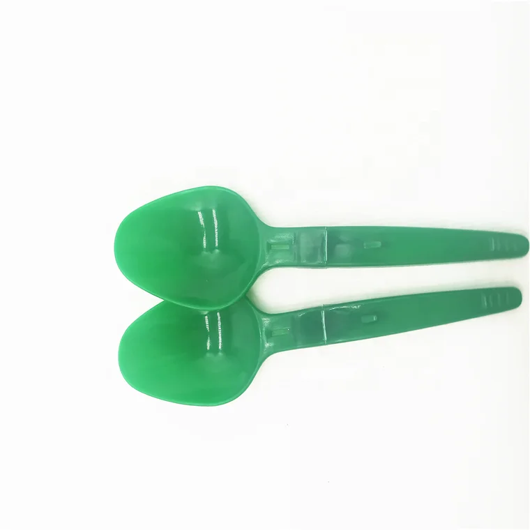 Mini Disposable Plastic Folding Spoon Folding Spoon Yogurt Ice Cream Folding Plastic Spoon