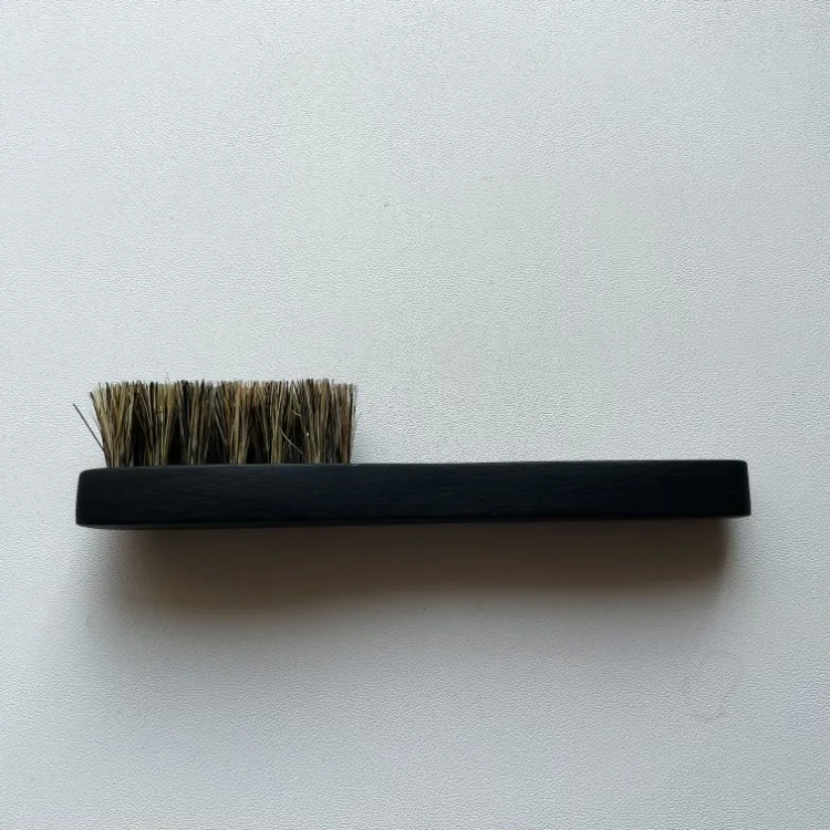 Wholesale Custom 100% Boar Bristle Beard Brush Beechwood  ECO Friendly  FSC Certification Small Wooden Beard Shaving Brush