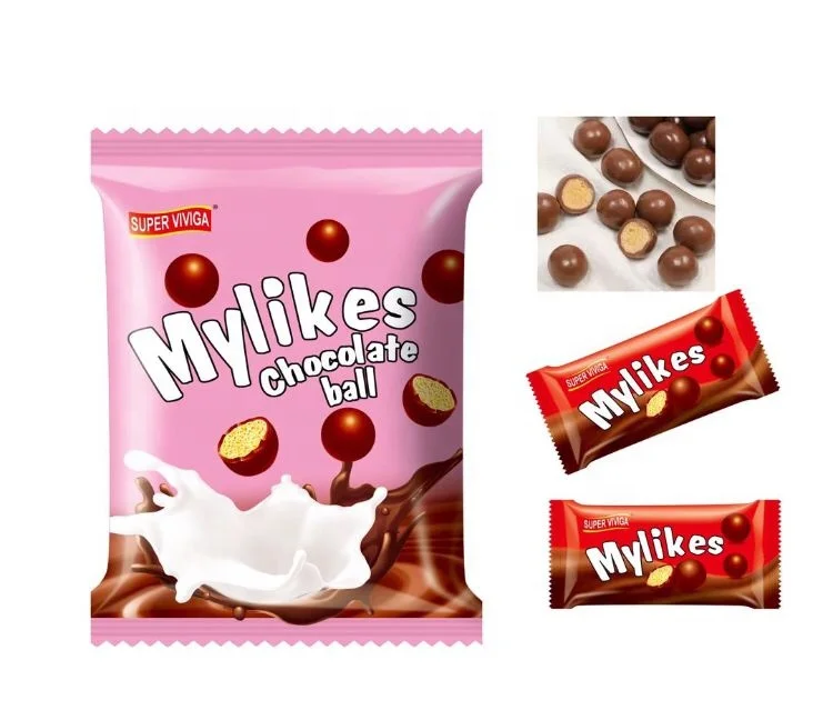 wholesale custom private label halal milk compound mylikes chocolate bean ball