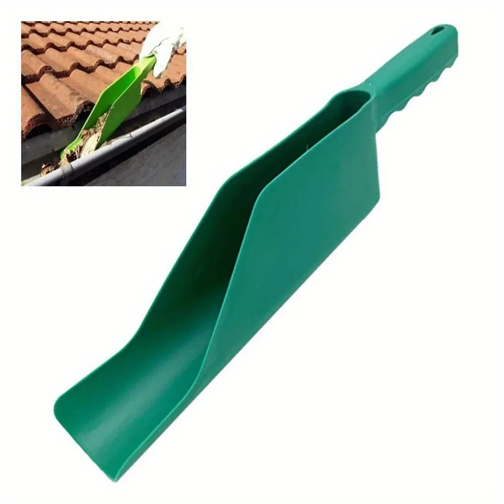 9.5CM*43CM Flexible Gutter Cleaning Scoop Garden Multi-Use Roof Debris Removal Leaf Shovel Construction Tools Flex Dirt Clean-Up