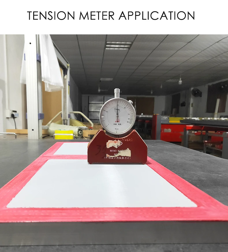 Silk screen printing frame tension meter
