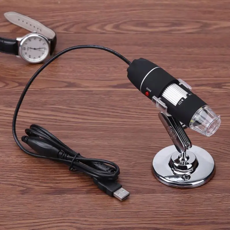 Портативный цифровой электронный микроскоп с USB 8 светодиодов увеличительное стекло 1000X инструмент для ремонта видеокамеры USB-гаджет