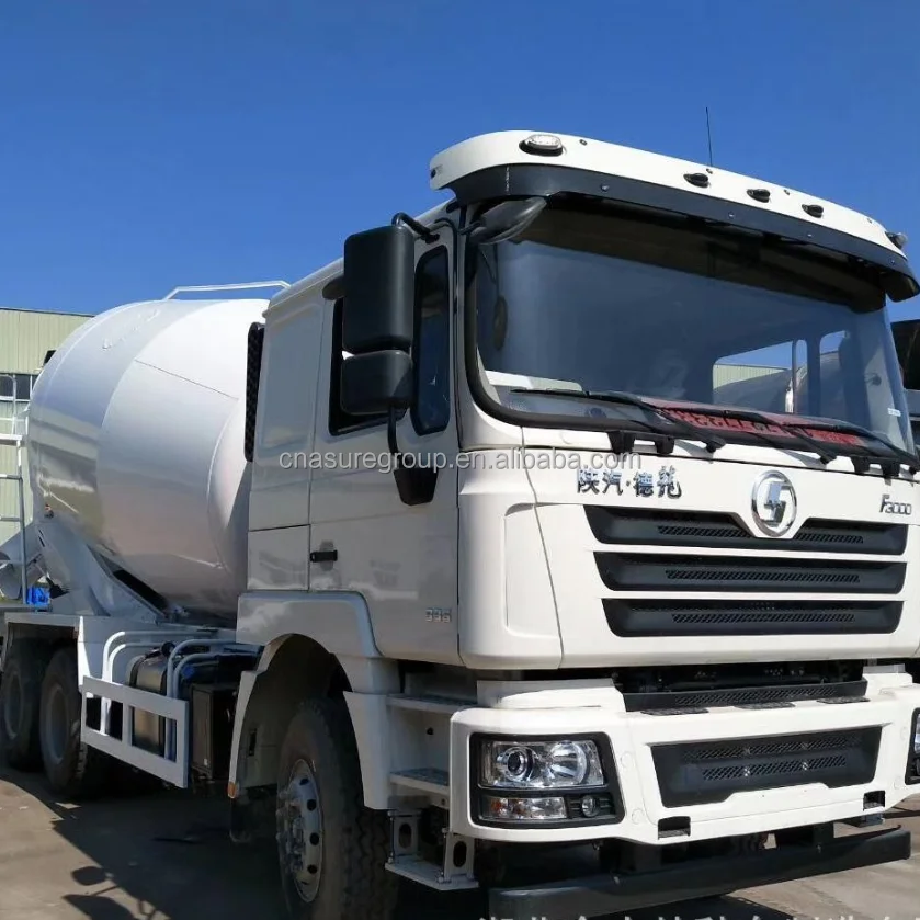 SHACMAN 6x4 Тип 8 м3 9 М3 10 Подержанный Новый Бетономешалка Cummins 340 л.с. двигатель E2 RHD цементовоз