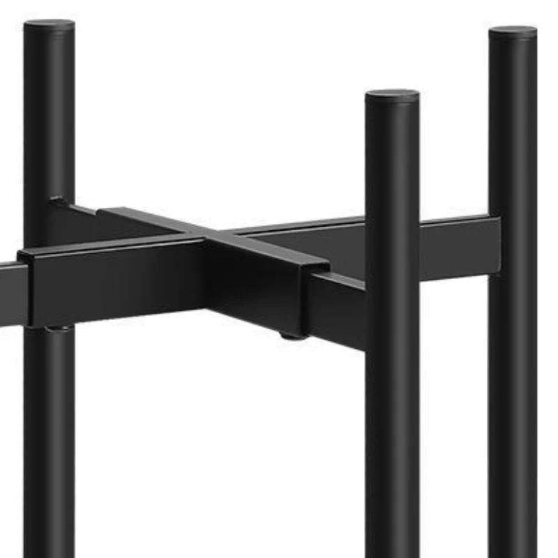 Kinno Modern Iron Art Cross Telescopic Flower Pot Stand Adjustable Metal Floor Plant Stand with Disassembly Design