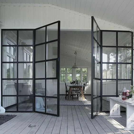 steel frame crittall glass houses interior french wrought iron door