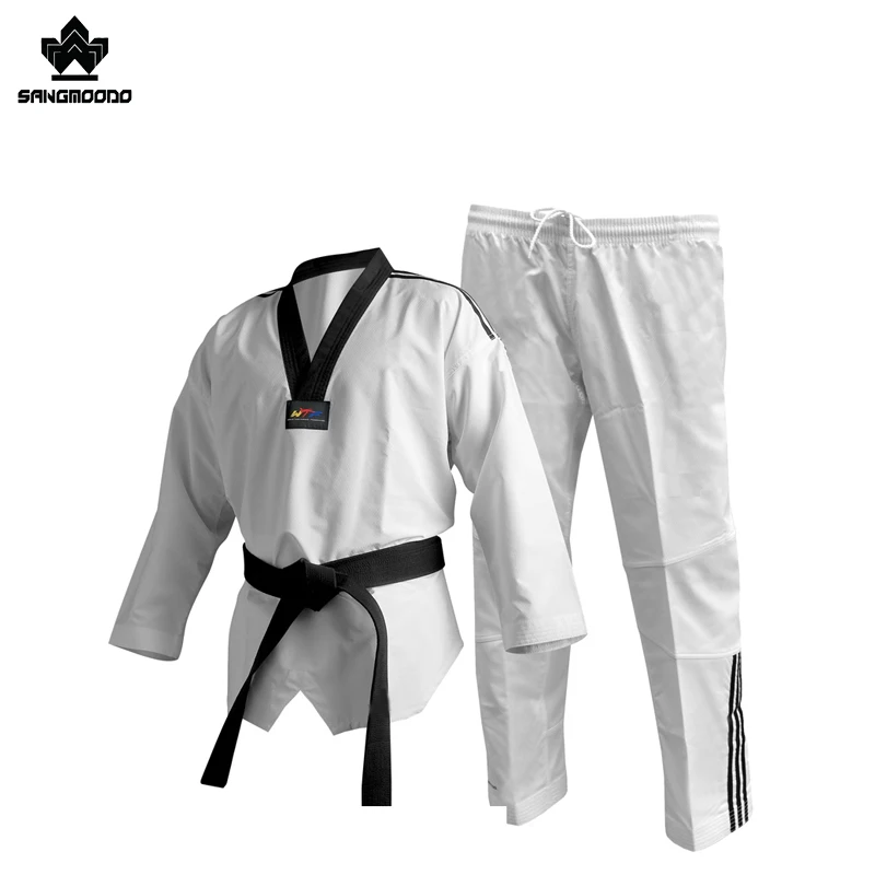 High quality superlight cotton superlight 1set sangmoodo master training wtf dobok taekwondo uniform