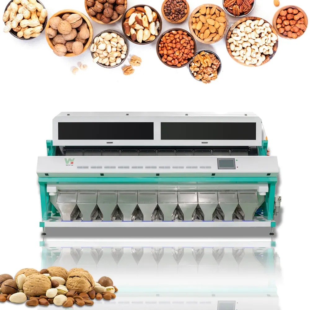 France Pistachio Nuts Optical Sorter Full Color CCD Camera Color Sorting Machine for Pistachio Nuts and Kernel Selection