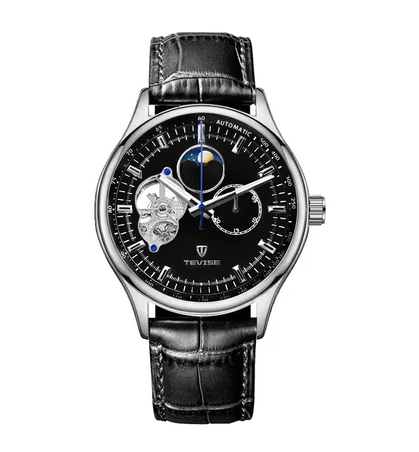 Accept OEM wholesale watches automatic watch moon phase mechanical watch for men