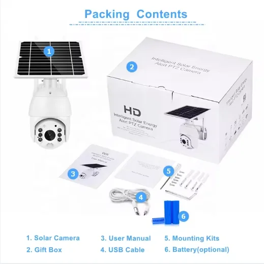 S10 Солнечная Ubox 4G PTZ камера PIR WIFI 2MP 3MP 4MP солнечная батарея безопасности с SIM-картой CCTV