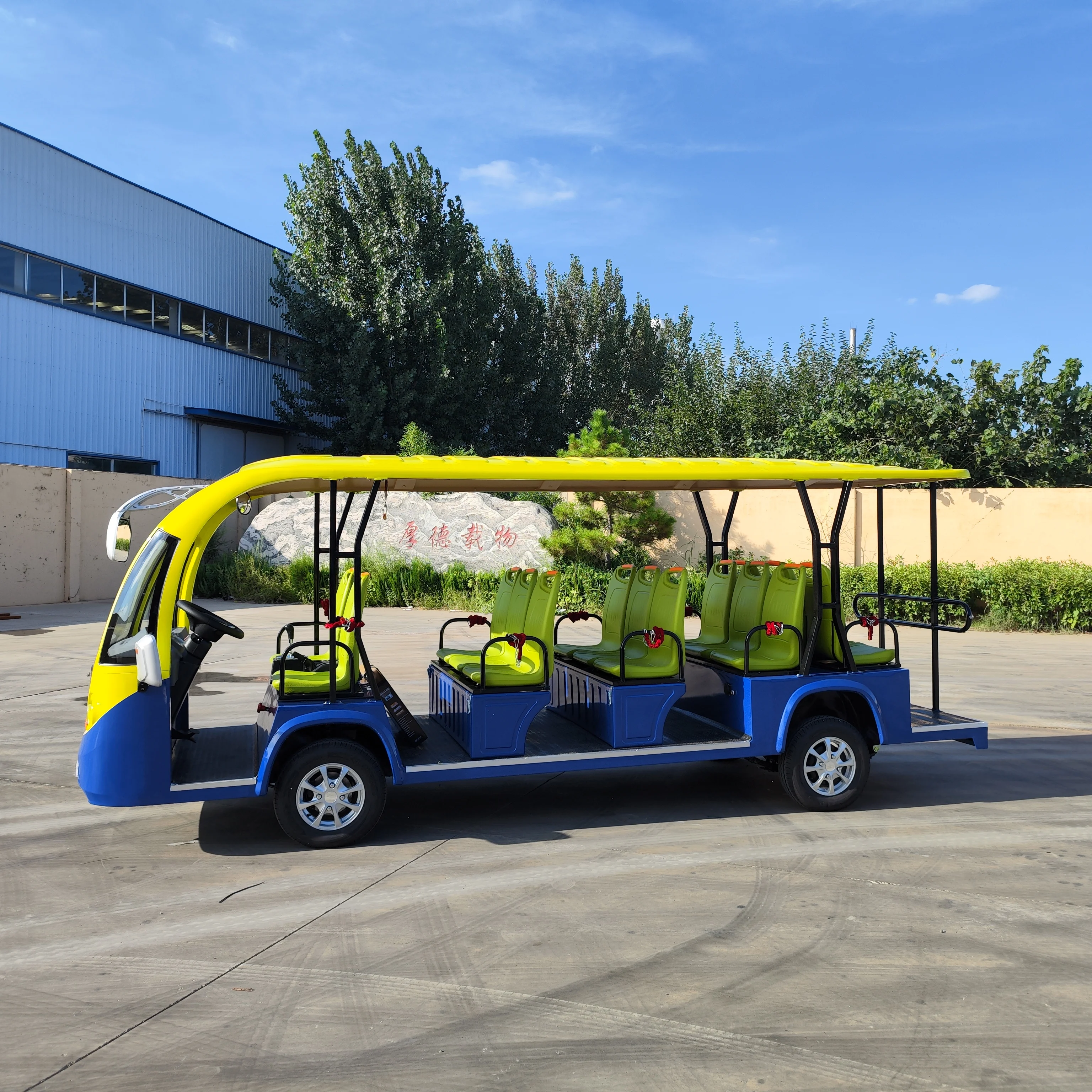 14-Seater Open-Top Sightseeing Car Hotel Scenic Area General New Energy Lithium Battery