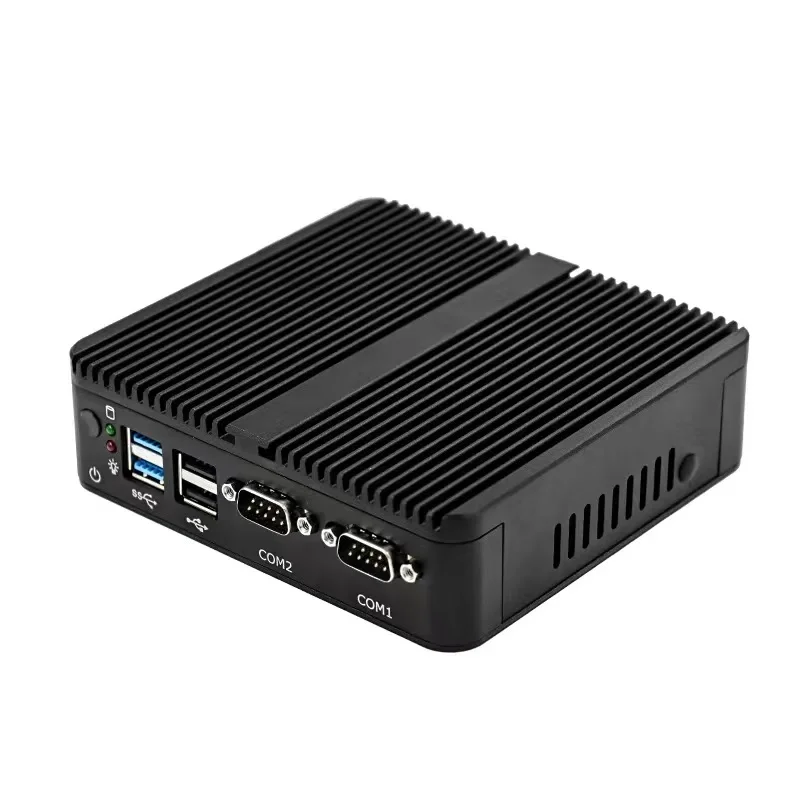 Fanless mini pc intel celeron J4125 processor nuc box pc Quad Cores Four Threads support DDR4 Slot