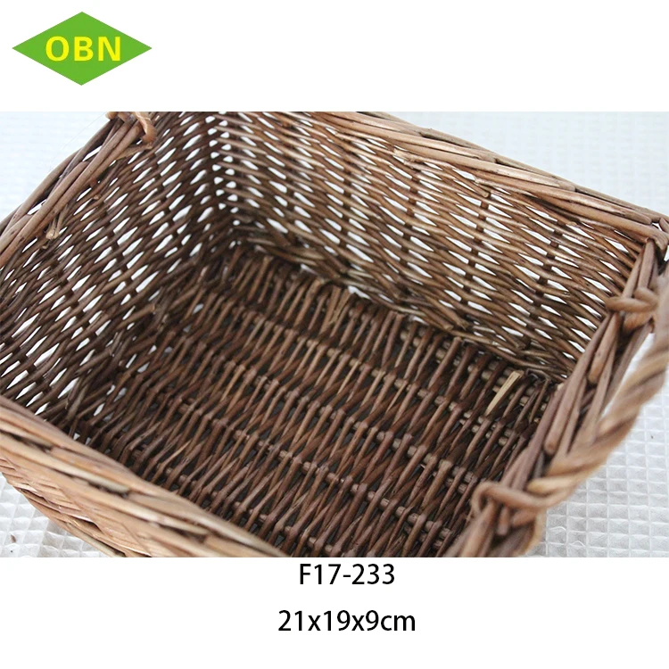 Wholesale Mini Wicker Baskets Storage REGULAR wholesale cheap handmade handle decorative wicker fruit baskets with handles