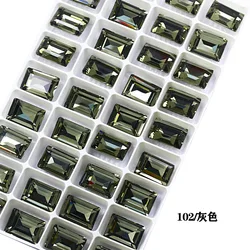 K9 DIY jewelry accessories silver-plated pointed glass nail drill baguette crystal diamond rhinestone