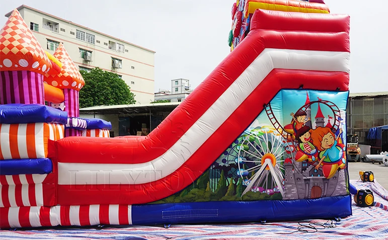 Commercial slide ferris wheel big event party size inflatable jumper with dry used commercial for