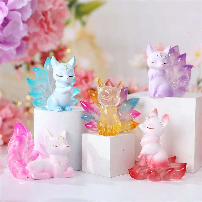 Hot Selling Personalized Design Fox Kits Soft PVC Rubber Figurine Model Action Figure