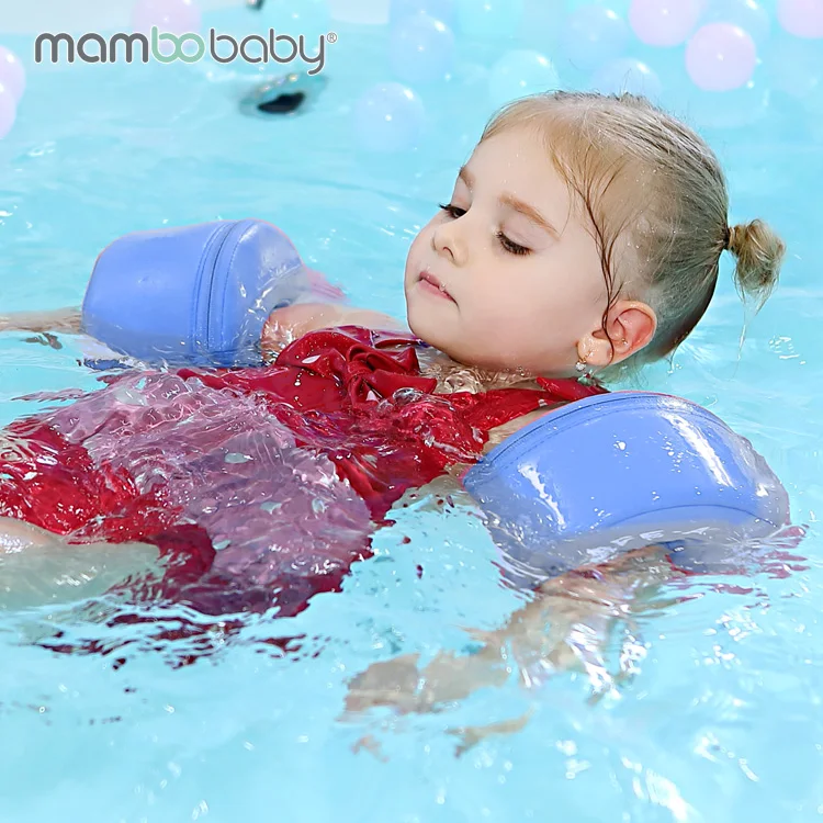 Mambobaby air free mambo fish and flamingo baby armbands float pool swimming ring for 2 to 8 years old toddlers