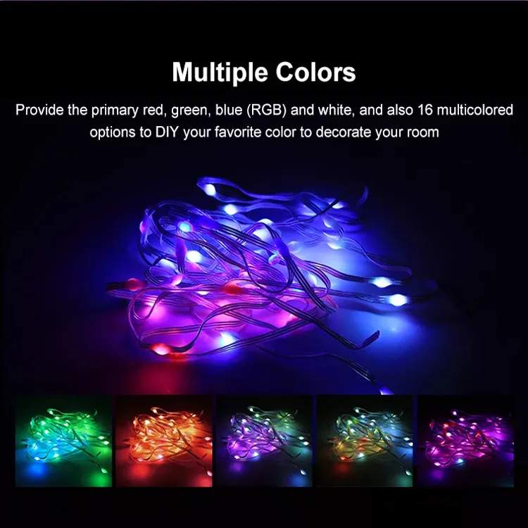 High Quality LED Smart WIFI Remote Control Christmas Trees lights for Room Decorate