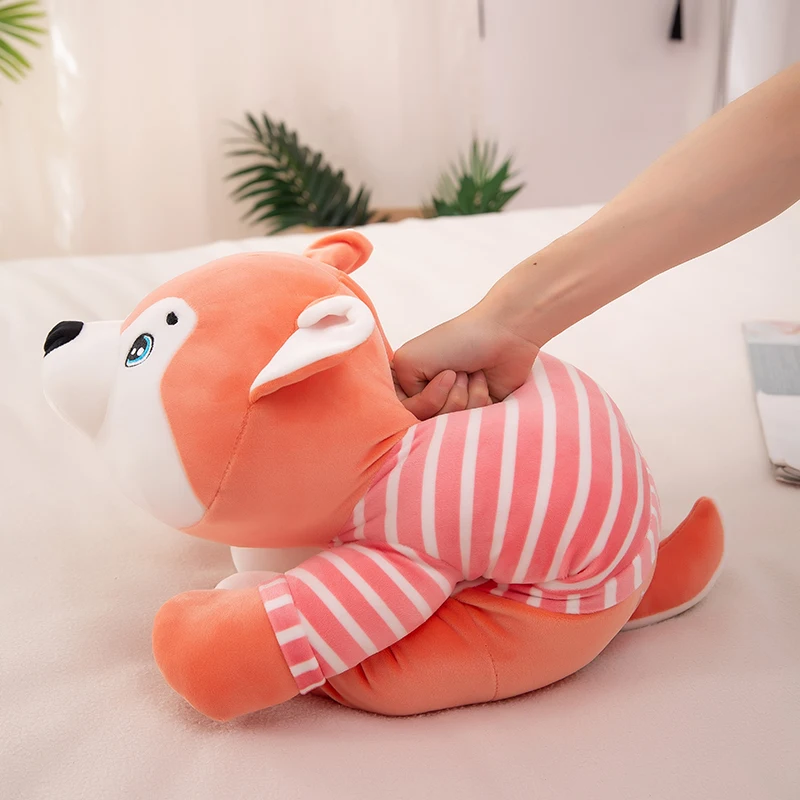 Wholesale animals stuffed soft pillow dolls Husky blanket plush toys for children