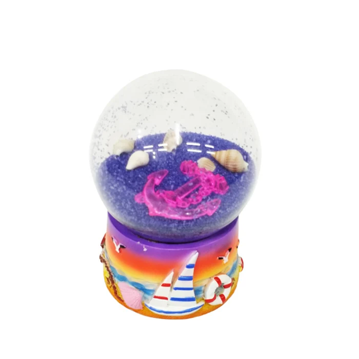 65# Resin Snow Ball Custom Glass Water Globe Tourism