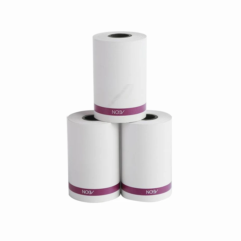 Бесплатный образец печатной бумаги 80x80 мм и 3-1/8 дюймов pos бумага рулон термобумаги