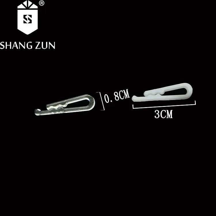 Hot Sale White 3CM Clips For Men Shirts Accessories Sleeve Eco-friendly Plastic Clear Teeth Clips for Suits Packing