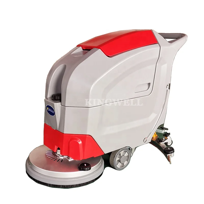 Automatic Multi functional Walk Behind Push Type Floor Scrubber Dryer  For Supermarket Warehouse