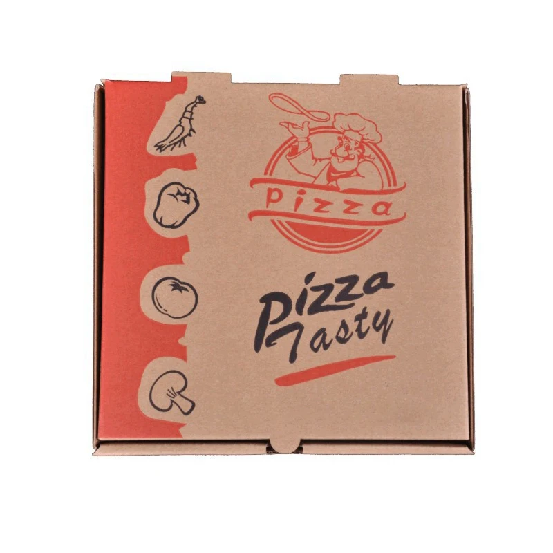 Wholesale Custom Design Printed Food Grade Biodegradable Packaging Pizza Boxes with Logo