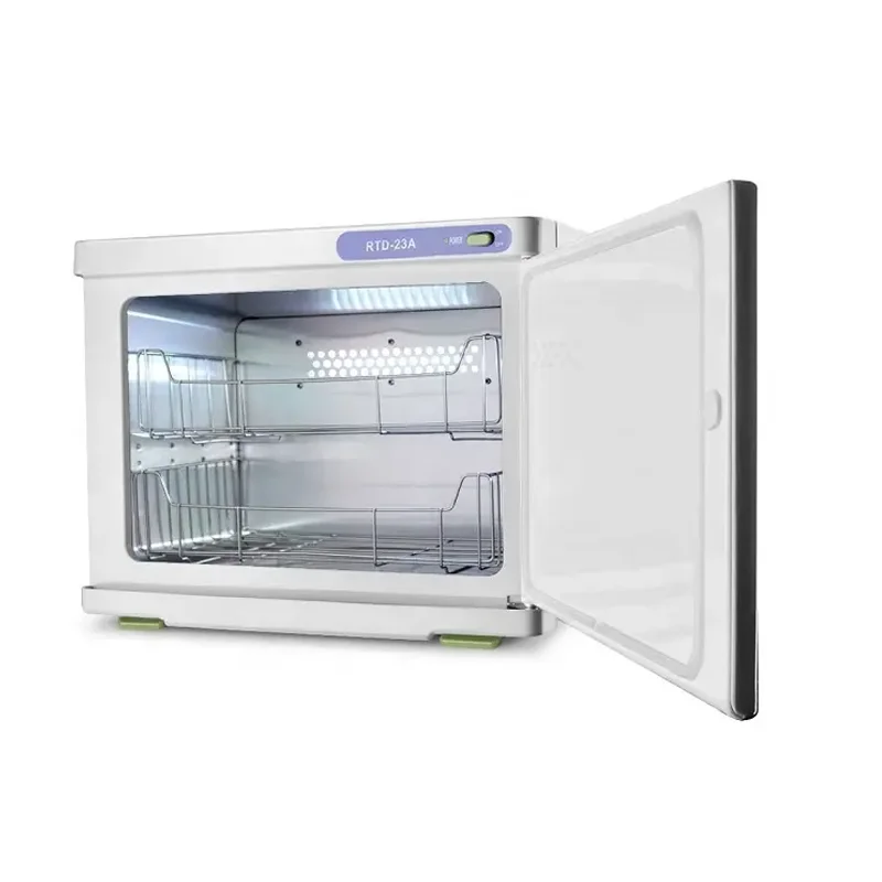 Hotsale Hair Salon Equipment 16L Heating Sterilizer Electric Hot Towel Warmer Ozone Disinfecting Tower Warmer Cabinet