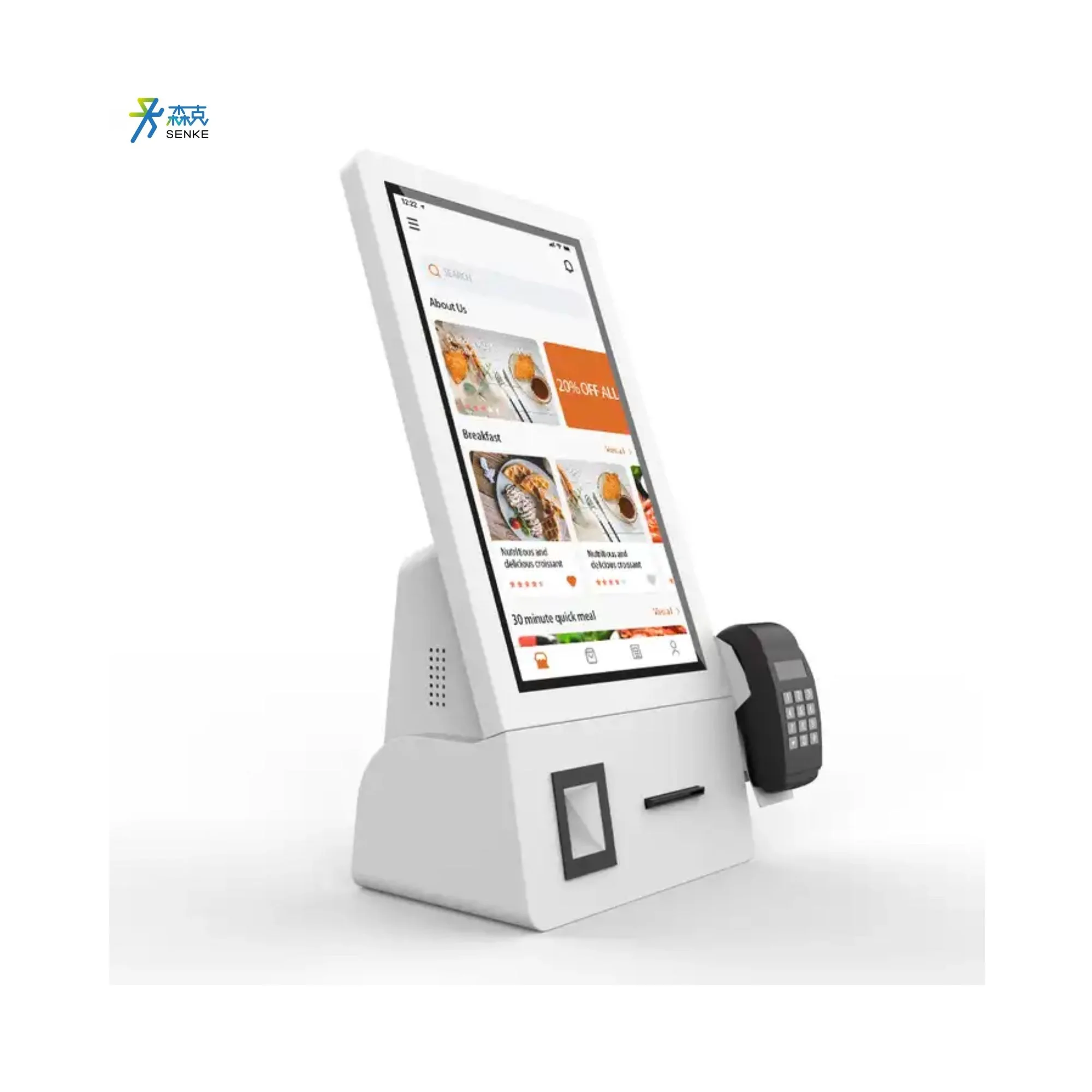 CashierCheckout Payment Kiosk Fast Delivery Panel Pc for Supermarket Restaurant Ordering Rfid Self Checkout Machine