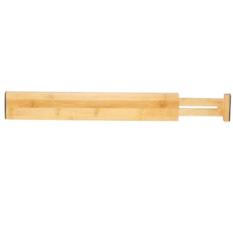 Expandable Bamboo Drawer Divider Kitchen Bamboo Organizer Spring Adjustable Closet Underwear Organizer